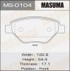 MASUMA MS-0104 Колодки  дисковые Masuma  RENAULT/MEGANE II/V1400 front   (1/12)