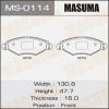 MASUMA MS-0114 Колодки тормозные