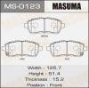 MASUMA MS-0123 Колодки  дисковые Masuma  FORD/FIESTA VI/V1200, V1400, V1600 front   (1/12)