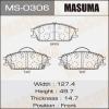 MASUMA MS-0306 Колодки  дисковые Masuma  HYUNDAI/GETZ/V1100, V1300, V1400, V1500, V1600 front   (1/12)
