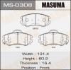 MASUMA MS-0308 Колодки  дисковые Masuma  KIA/SPORTAGE/V2000, V2700 front   (1/12)