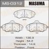 MASUMA MS-0312 Колодки  дисковые Masuma  SSANG YONG/REXTON/V2300, V2800, V2900, V3200 front   (1/12)