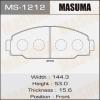 MASUMA MS-1212 Колодки  дисковые Masuma  MS-1212 / AN-217k , аналог AN-269K