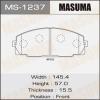 MASUMA MS-1237 Колодки  дисковые Masuma  MS-1237 / AN-334k