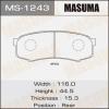 MASUMA MS-1243 Колодки  дисковые Masuma  MS-1243 / AN-337k