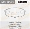 MASUMA MS1246 Колодки  дисковые   AN-275K   (1/12)