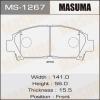 MASUMA MS-1267 Колодки  дисковые Masuma  MS-1267 / AN-374k , аналог AN-437K