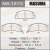MASUMA MS1273 Колодки  дисковые //  AN-379K аналог AN-408K, MS-1399  (1/12)