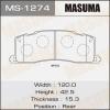 MASUMA MS-1274 Колодки  дисковые Masuma  MS-1274 / AN-340k