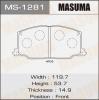 MASUMA MS-1281 Колодки  дисковые Masuma  MS-1281 / AN-306k