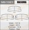 MASUMA MS-1321 Колодки  дисковые Masuma  MS-1321 / AN-420k , аналог AN-222K