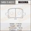 MASUMA MS-1401 Колодки  дисковые Masuma  MS-1401 / AN-465k