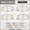 MASUMA MS-1404 Колодки  дисковые Masuma  MS-1404 / AN-469k