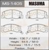 MASUMA MS-1405 Колодки  дисковые Masuma  MS-1405 / AN-470k