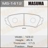 MASUMA MS-1412 Колодки  дисковые Masuma  MS-1412 / AN-499k