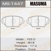 MASUMA MS-1447 Колодки тормозные передние к-т