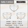 MASUMA MS-1454 Колодки  дисковые Masuma  MS-1454 / AN-635K