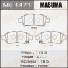 MASUMA MS1471 Колодки  дисковые   AN-618K,      тоже MS-1432