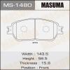 MASUMA MS-1480 Колодки  дисковые Masuma  MS-1480 / AN-670