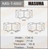 MASUMA MS-1482 Колодки  дисковые Masuma  MS-1482