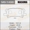 MASUMA MS-1498 Колодки  дисковые Masuma  MS-1498 /  AN-688K