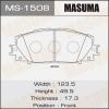 MASUMA MS-1508 Колодки  дисковые Masuma  MS-1508 / AN-714K