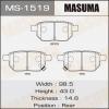 MASUMA MS-1519 Колодки  дисковые Masuma  MS-1519
