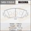 MASUMA MS-1524 Колодки  дисковые Masuma  MS-1524