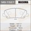MASUMA MS-1527 Колодки  дисковые Masuma  MS-1527 / AN-735WK  (1/12)