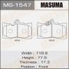 MASUMA MS1547 Колодки  дисковые //  AN-731WK   (1/12)