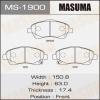 MASUMA MS1900 Колодки  дисковые   AN-708WK  (1/12)