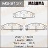 MASUMA MS-2137 Колодки  дисковые Masuma  MS-2137 / AN-212wk