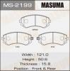 MASUMA MS-2199 Колодки  дисковые Masuma  MS-2199 / AN-277wk