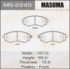 MASUMA MS-2245 Колодки  дисковые Masuma  MS-2245 / AN-319k