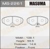 MASUMA MS-2261 Колодки  дисковые Masuma  MS-2261 / AN-372K