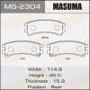 MASUMA MS-2304 Колодки  дисковые Masuma  MS-2304 / AN-266k , аналог AN-213K