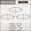 MASUMA MS-2309 Колодки  дисковые Masuma  MS-2309 / AN-382wk