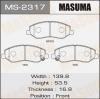 MASUMA MS-2317 Колодки  дисковые Masuma  MS-2317 / AN-402K