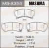 MASUMA MS-2356 Колодки  дисковые Masuma  MS-2356 / AN-431k
