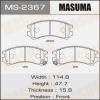 MASUMA MS-2367 Колодки  дисковые Masuma  MS-2367 / AN-272k