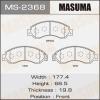 MASUMA MS2368 Колодки  дисковые   AN-381K   (1/10)