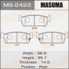 MASUMA MS2422 Колодки  дисковые   AN-480
