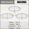 MASUMA MS-2444 Колодки  дисковые Masuma  MS-2444 / AN-605wk