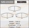 MASUMA MS-2446 Колодки  дисковые Masuma  MS-2446 / AN-483k