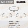 MASUMA MS-2452 Колодки  дисковые Masuma  MS-2452 / AN-675