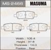 MASUMA MS-2466 Колодки  дисковые Masuma  MS-2466 / AN-654K
