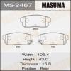 MASUMA MS-2467 Колодки  дисковые Masuma  MS-2467 / AN-699k