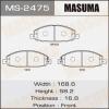 MASUMA MS-2475 Колодки  дисковые Masuma  MS-2475 / AN-665k