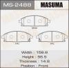 MASUMA MS-2488 Колодки  дисковые Masuma  MS-2488 /  AN-677K