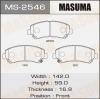 MASUMA MS-2546 Колодки  дисковые Masuma  MS-2546 / AN-751WK  (1/12)